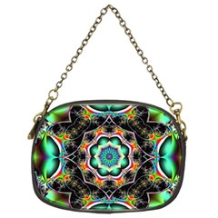 Fractal Chaos Symmetry Psychedelic Chain Purse (two Sides) by Pakrebo