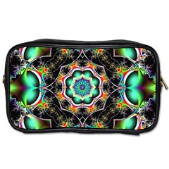 Fractal Chaos Symmetry Psychedelic Toiletries Bag (one Side) by Pakrebo