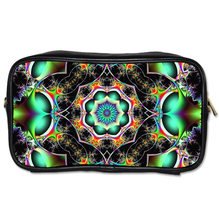 Fractal Chaos Symmetry Psychedelic Toiletries Bag (Two Sides)