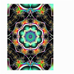 Fractal Chaos Symmetry Psychedelic Small Garden Flag (two Sides) by Pakrebo