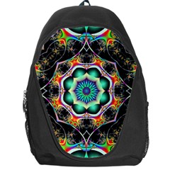 Fractal Chaos Symmetry Psychedelic Backpack Bag by Pakrebo