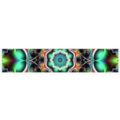 Fractal Chaos Symmetry Psychedelic Small Flano Scarf by Pakrebo