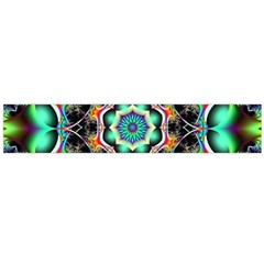 Fractal Chaos Symmetry Psychedelic Large Flano Scarf  by Pakrebo