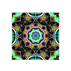 Fractal Chaos Symmetry Psychedelic Satin Bandana Scarf by Pakrebo