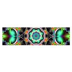 Fractal Chaos Symmetry Psychedelic Satin Scarf (oblong) by Pakrebo