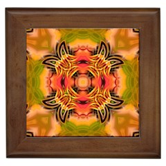 Fractals Graphic Fantasy Colorful Framed Tiles by Pakrebo