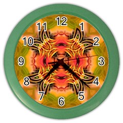 Fractals Graphic Fantasy Colorful Color Wall Clock by Pakrebo