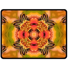 Fractals Graphic Fantasy Colorful Fleece Blanket (large)  by Pakrebo