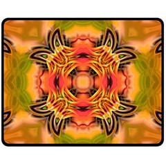 Fractals Graphic Fantasy Colorful Double Sided Fleece Blanket (medium)  by Pakrebo