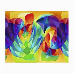 Modern Art Fractal Background Small Glasses Cloth