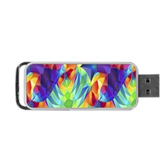 Modern Art Fractal Background Portable Usb Flash (one Side) by Pakrebo