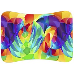 Modern Art Fractal Background Velour Seat Head Rest Cushion