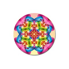 Pattern Tile Background Image Deco Magnet 3  (round) by Pakrebo