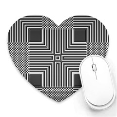 Construction Background Geometric Heart Mousepads by Pakrebo