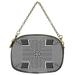 Construction Background Geometric Chain Purse (two Sides) by Pakrebo