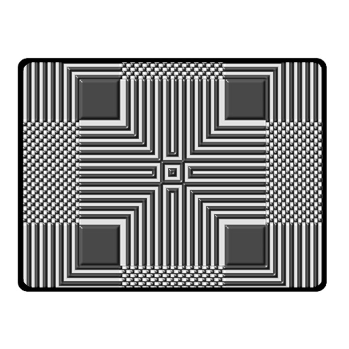 Construction Background Geometric Fleece Blanket (Small)