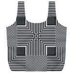 Construction Background Geometric Full Print Recycle Bag (XL) Back