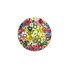 Pattern Background Abstract Color Golf Ball Marker by Pakrebo