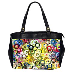 Pattern Background Abstract Color Oversize Office Handbag (2 Sides) by Pakrebo