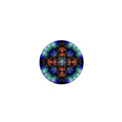 Mosaic Kaleidoscope Form Pattern 1  Mini Magnets