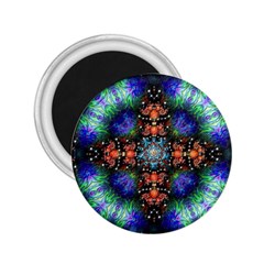 Mosaic Kaleidoscope Form Pattern 2.25  Magnets