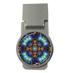 Mosaic Kaleidoscope Form Pattern Money Clips (Round) 