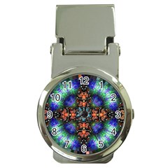 Mosaic Kaleidoscope Form Pattern Money Clip Watches