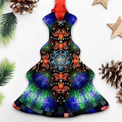 Mosaic Kaleidoscope Form Pattern Christmas Tree Ornament (Two Sides)