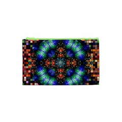 Mosaic Kaleidoscope Form Pattern Cosmetic Bag (XS)