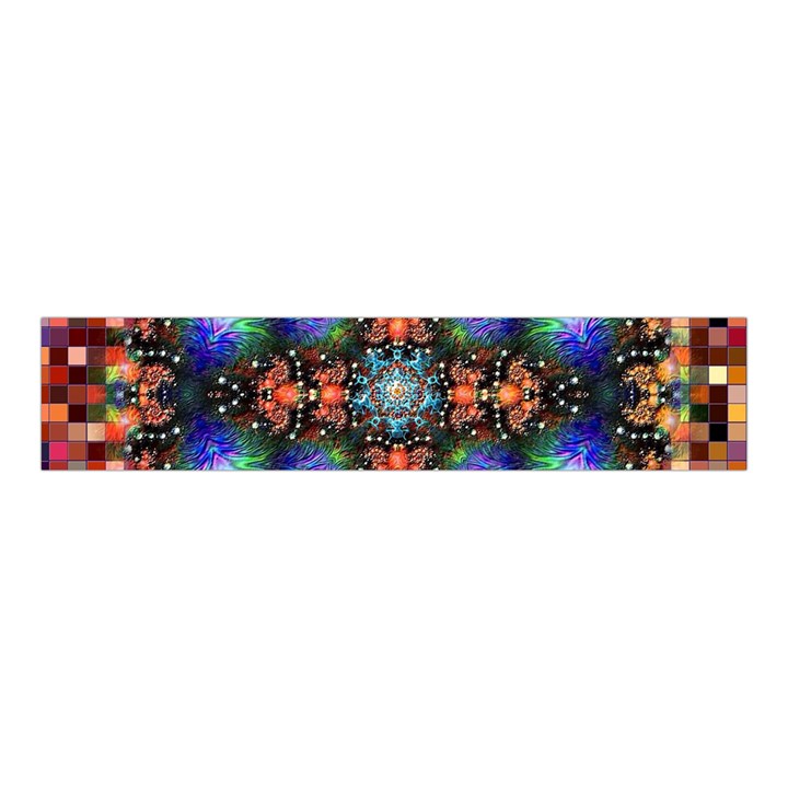 Mosaic Kaleidoscope Form Pattern Velvet Scrunchie