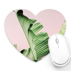 Banana leaf Heart Mousepads