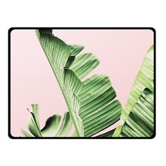 Banana leaf Double Sided Fleece Blanket (Small) 