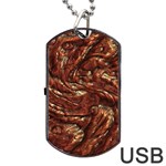 Background Structure Surface Dog Tag USB Flash (One Side) Front