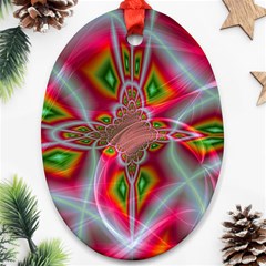 Fractal Art Pictures Digital Art Ornament (oval) by Pakrebo