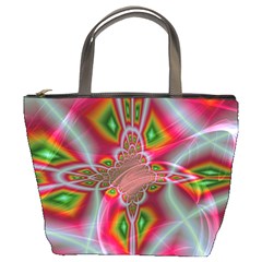 Fractal Art Pictures Digital Art Bucket Bag by Pakrebo