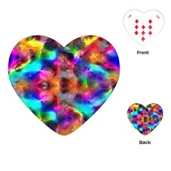 Farbenpracht Kaleidoscope Playing Cards (heart) by Pakrebo