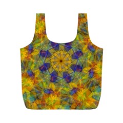 Farbenpracht Kaleidoscope Full Print Recycle Bag (m) by Pakrebo