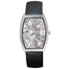 Blossoming Through The Snow Barrel Style Metal Watch by WensdaiAmbrose