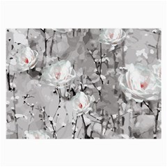 Blossoming Through The Snow Large Glasses Cloth by WensdaiAmbrose