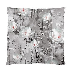 Blossoming Through The Snow Standard Cushion Case (one Side) by WensdaiAmbrose