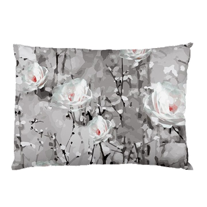 Blossoming Through The Snow Pillow Case (Two Sides)