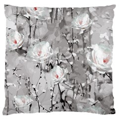 Blossoming Through The Snow Large Cushion Case (one Side) by WensdaiAmbrose