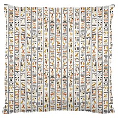 Egyptian Hieroglyphs Standard Flano Cushion Case (two Sides) by ArtworkByPatrick