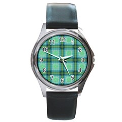 Background Pattern Structure Round Metal Watch