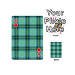 Background Pattern Structure Playing Cards 54 (Mini) Front - Heart6