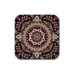 Seamless Pattern Floral Flower Rubber Square Coaster (4 Pack)  by Pakrebo