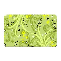 Seamless Pattern Green Garden Magnet (Rectangular)