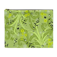 Seamless Pattern Green Garden Cosmetic Bag (XL)