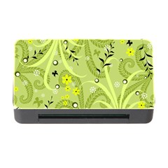 Seamless Pattern Green Garden Memory Card Reader with CF