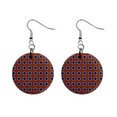 Tile Background Image Pattern Mini Button Earrings by Pakrebo